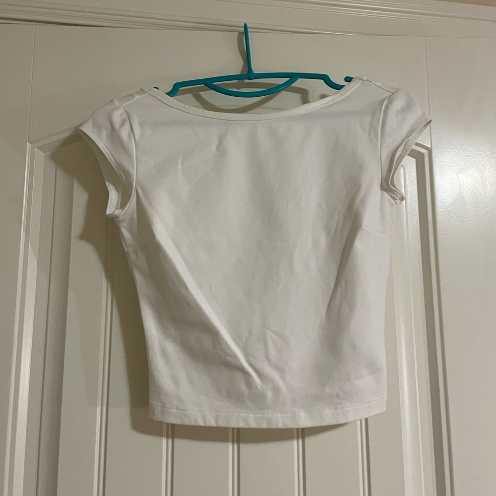 White Dynamite Crop Top